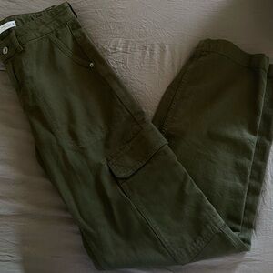 Zara green cargo jeans